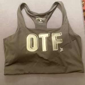 Orangetheory Squarneck Black Sports Bra